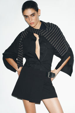 PLEATED SKORT WITH BELT - Zara фото 2