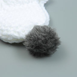 Шапка вязаная для собак, с помпоном, XS-S (объем головы 22 см, высота 7,5 см), микс - Пижон фото 11