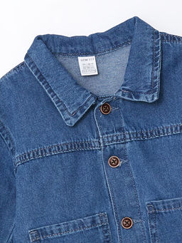 Uzun Kollu Basic Erkek Bebek Jean G?mlek - Waikiki фото 2