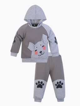 Костюм детский серыймеланж собака