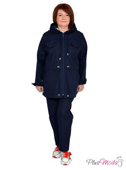 Парка с капюшоном Модель №924 размеры 44-84 - Plusmoda фото 7