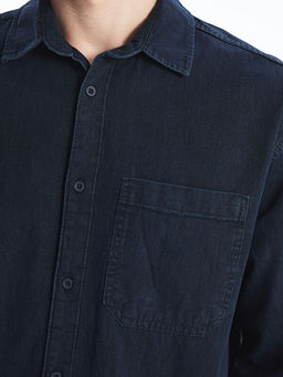 Rahat Kal?p Uzun Kollu Erkek Jean G?mlek