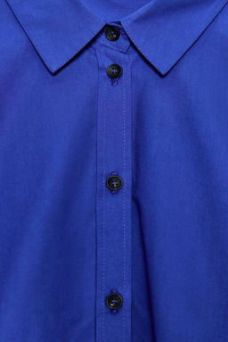 POPLIN SHIRT WITH SIDE DARTS - Zara фото 6