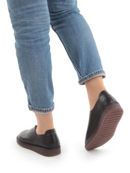 03-5001-1 BLACK Полуботинки женские летние (натуральная кожа) - Фабричный китай фото 2