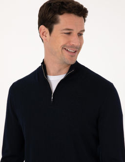 Lacivert Regular Fit Kazak