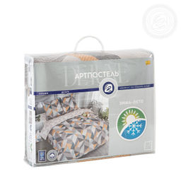 Постельное белье Дельта (поплин зима-лето) 2 сп. с Евро/Пододеяльник стеганый (молния): 1 шт. - 215*175; Простыня: 1 шт. - 215*240; Наволочка (клапан): 2 шт. - 70*70; Зима - лето - Артпостель фото 6