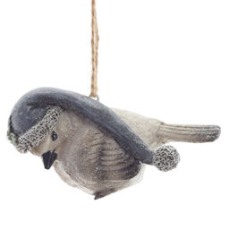 Фигурка декоративная подвесная "Птичка", L7 W4,5 H4,5 см, 2в.