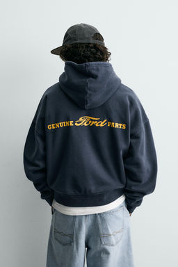 COMBINED SLOGAN FORD  HOODIE - Zara фото 11