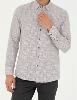Kahverengi Slim Fit Uzun Kollu G_mlek - Pierre cardin фото 6