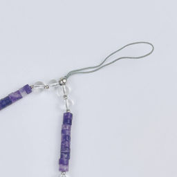 Держатель для телефона из Лепидолита и Горного Хрусталя - Радуга самоцветов фото 3