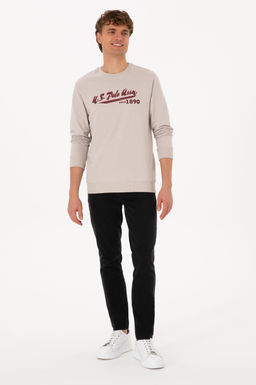 Erkek Bisiklet Yaka Regular Fit Ta_ Sweatshirt - U.s. polo assn фото 4