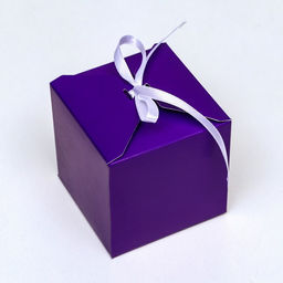 Цена за 10 шт. Коробка складная, квадратная, фиолетовая, 8 х 8 х 8 см, - UPAK LAND фото 2
