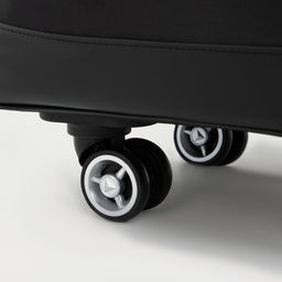 Сумка дорожная 20 на колёсах, отдел на молнии, наружный карман, цвет чёрный - Simaland фото 3