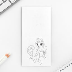 Цена за 2 шт. Подарочный набор блокнот-раскраска и восковые мелки «Самая милая»