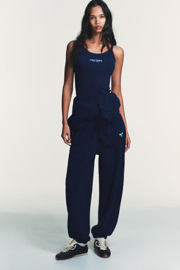 RIBBED SLOGAN T-SHIRT - Zara фото 6