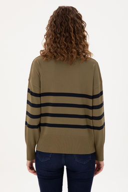 Женский свитер цвета хаки Неожиданная скидка в корзине - U.s. polo assn фото 5