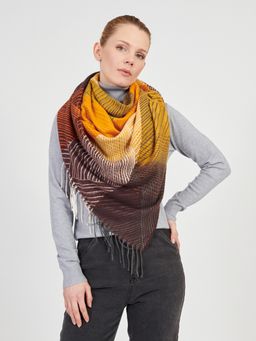 Большой  платок в стиле арт-деко в составе шерсть - Tantino фото 2