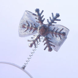 Цена за 6 шт. Ободок новогодний карнавальный Снежинка - Страна карнавалия фото 3