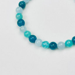 Браслет из Апатита,Аквамарина и Амазонита - Радуга самоцветов фото 3