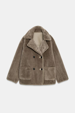 REVERSIBLE DOUBLE-FACED COAT - Zara фото 7