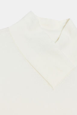 WOOL BLEND CROSS-OVER HIGH NECK JUMPER - Zara фото 12