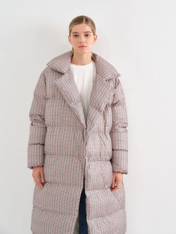 Conso/WDL 230502 - milk-nero Пуховое пальто  фото 6