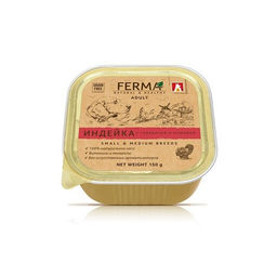 Зоогурман д/соб. Ferma ламистер Индейка с говядиной и клюквой 150 г. 3727