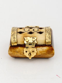 Шкатулка с инкрустацией (кость) №Шк121/2 2шт/уп - Ганг фото 3