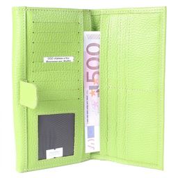 Портмоне женское Croco-ПР-954 натуральная кожа 3 отд, 17 карм, салат флотер (124) 208542  фото 4
