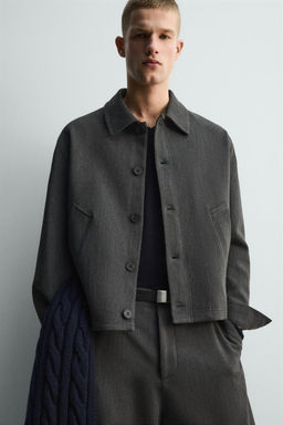 TEXTURED OVERSHIRT - Zara фото 6