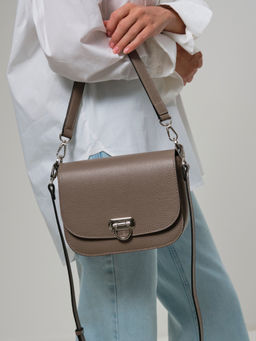 Сумка кожаная Azaro 30741 тауп