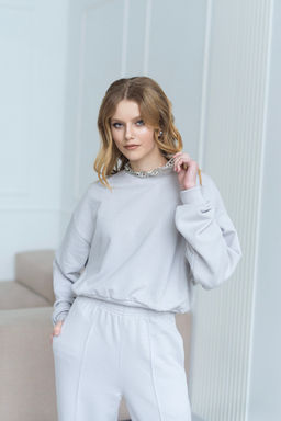 Брюки Сантино (светло-серый) Турция - Nadi bordo фото 8