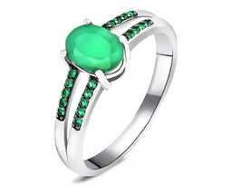Кольцо, изумруд берилл , наноизумруд, SL-RIC72