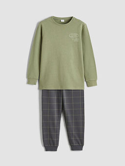 New York Bask?l? Erkek ?ocuk Pijama Tak?m?