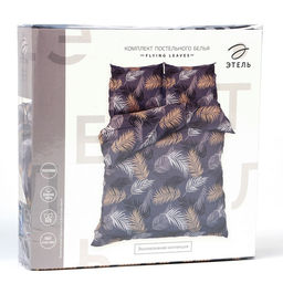 Постельное бельё Этель 1.5 сп Flying leaves 143х215 см, 150х214 см, 70х70 см -2 шт, поплин  фото 7