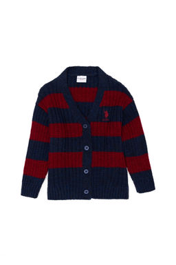 Темно-синий трикотажный кардиган для девочки - U.s. polo assn фото 4