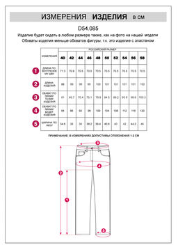 D54.085 Джинсы женские голубой