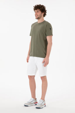 Erkek Regular Fit Bisiklet Yaka Koyu Haki Basic Ti__rt Sepette S_rpriz _ndirim - U.s. polo assn фото 5