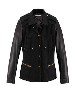 Куртка кожаная, черная