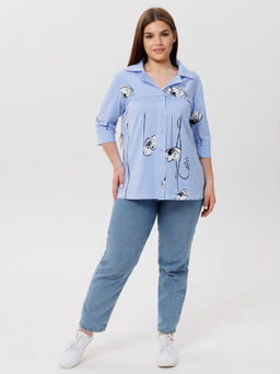 Блузка женская БЖ-73 (кулирка) Пудра - Elenatex фото 11