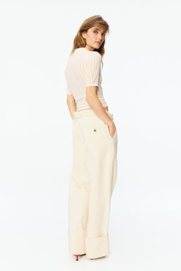 Pantal?n paper bag con cintur?n de cord?n - H&m фото 3