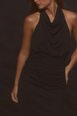 LONG HALTER DRESS WITH OPEN BACK - Zara фото 18