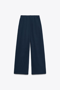 BASIC STRAIGHT PLUSH TROUSERS WITH ADJUSTABLE HEM - Zara фото 9
