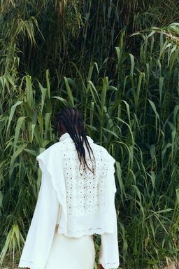 CONTRAST KNIT BLOUSE - Zara фото 3