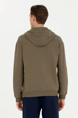 Мужской свитшот цвета хаки - U.s. polo assn фото 11