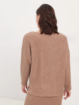 Джемпер женский KATHARINA KROSS KK-JP-0020Kn-коричневый  фото 5