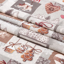 Шторы для кухни с подхватом Лапландия 145*180/Шторы: 2 шт.- 145*180, подхваты: 2 шт. Шторы АРТ ДИЗАЙН для кухни  фото 7