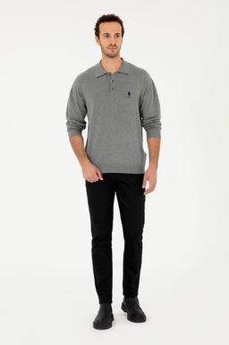 Мужские черные брюки из плотной ткани/чиносы - U.s. polo assn фото 3