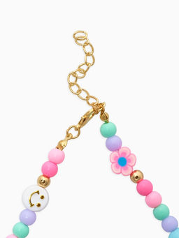 Цена за 2 шт. Набор детский "Выбражулька" 2 пред-а: бусы, браслет, смайл, цветной