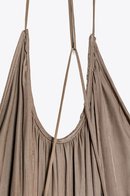 ZW COLLECTION LONG SATIN DRESS - Zara фото 8